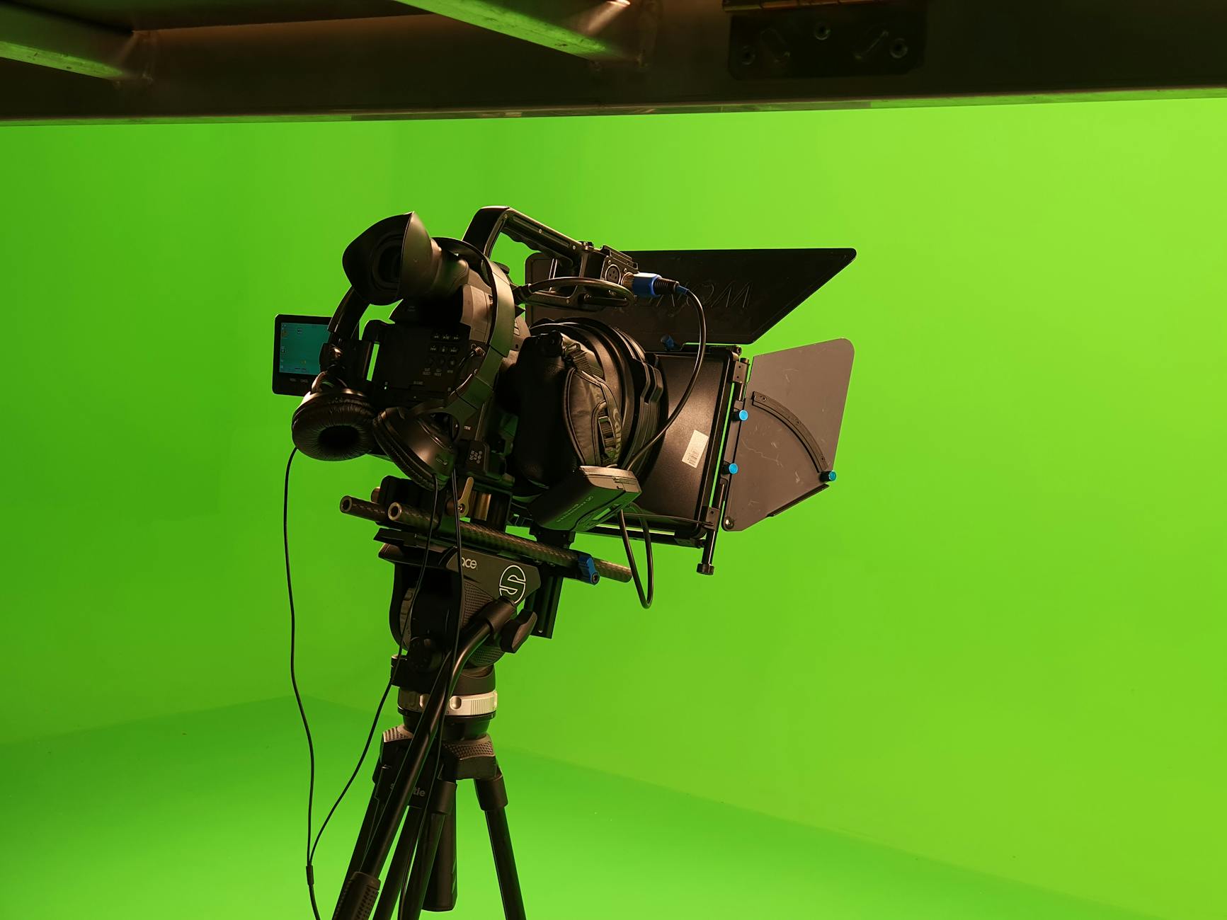 Professional video production studio setup